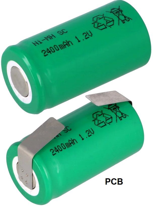 Bateria NI-CD SubC 1,2V.2400mA